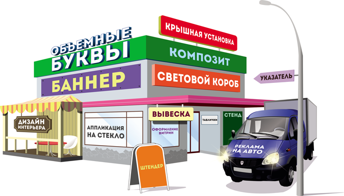 Изготовление наружной рекламы в Челябинске